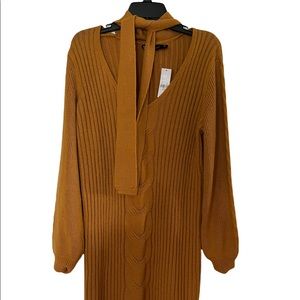 NYCO Cable Knit Sweater Dress